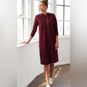 Women’s maroon J Jill hooded dress size XL NWT